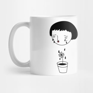 crying girl Mug